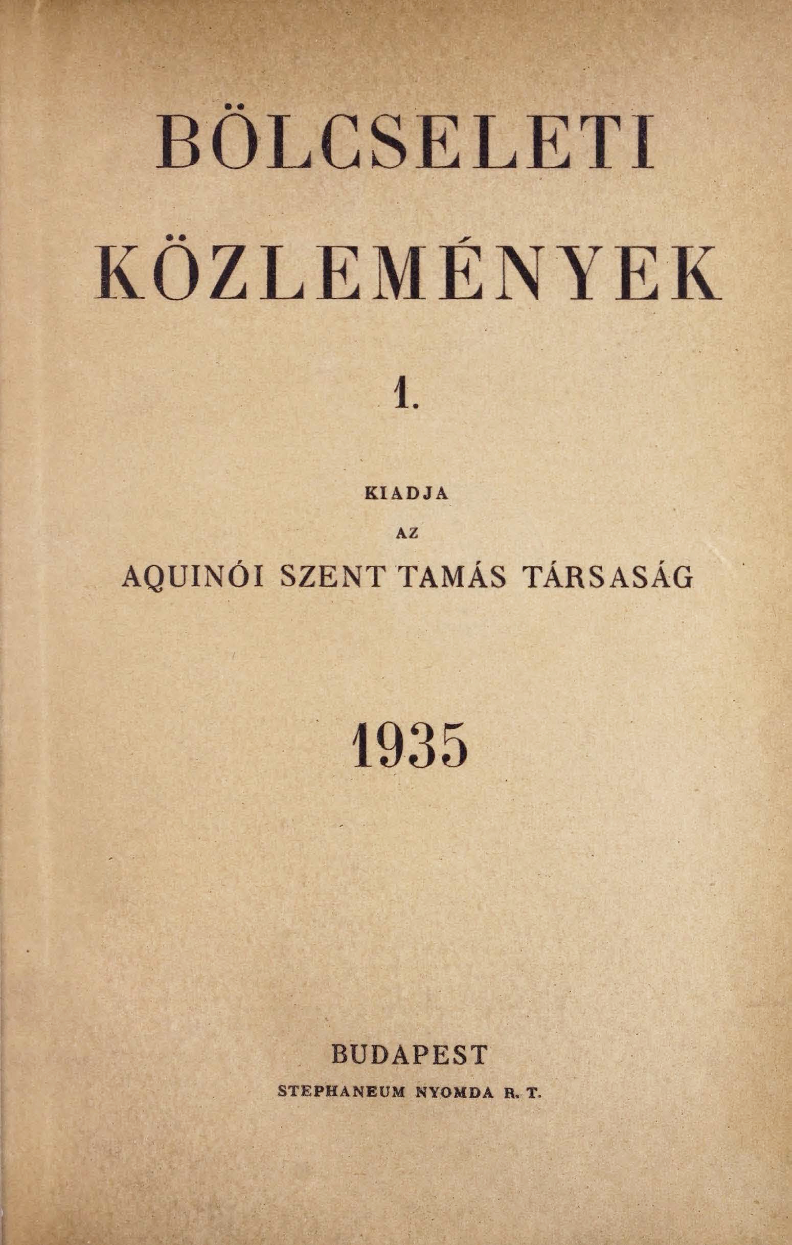 Ibrányi Ferenc: Aquinói Szent Tamás Summa Theologicája a tomizmus történetében